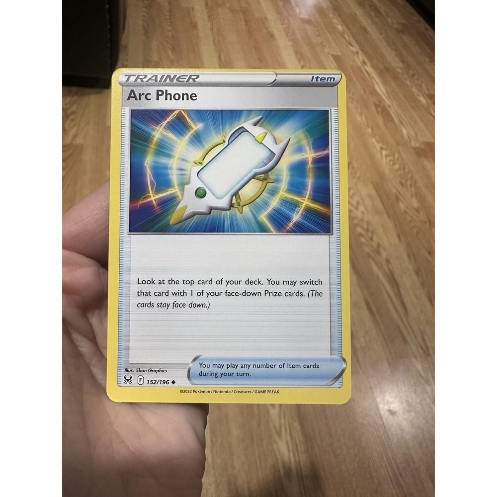 Arc Phone 152/196 MISCUT OFF CENTER ERROR Uncommon Lost Origin Pokemon Near Mint